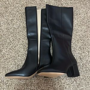 Tall leather boots